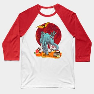 The Azure Dragon under the Red Moon Baseball T-Shirt